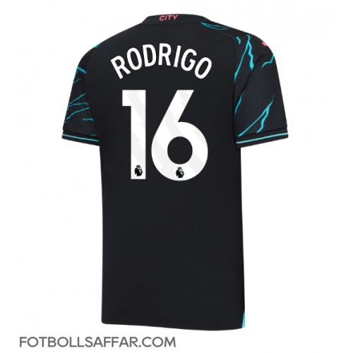 Manchester City Rodri Hernandez #16 Tredjeställ 2023-24 Kortärmad